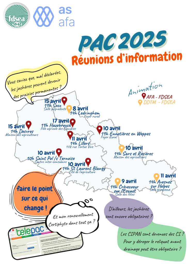 Réunions PAC 2025