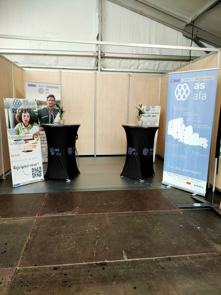 Notre stand lors de la Foire d'Hazebrouck 2025